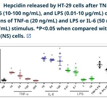 A possible role of hepcidin in intestinal inflammation