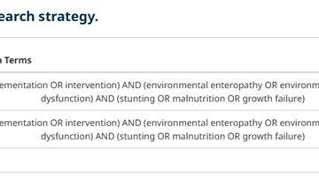 Impact of nutritional supplementation on environmental enteric dysfunction (eed) in children living in rural areas: a systematic review