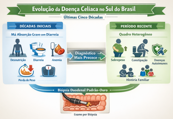 Trends in the clinical presentation of celiac disease in brazilian adults seen in the last 50 years in a private office
