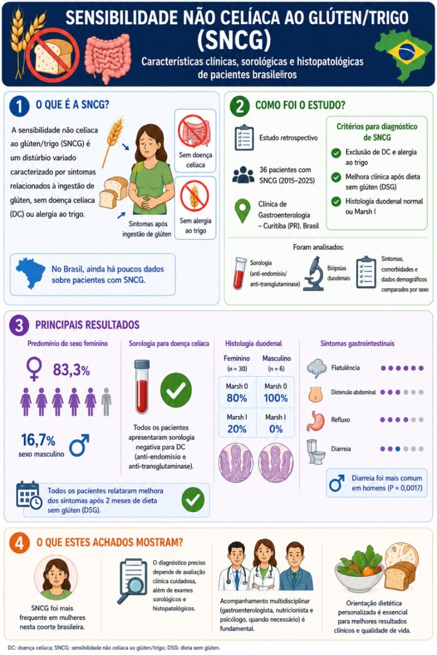 Non-celiac gluten/wheat sensitivity (ncg/ws). A Brazilian cases series