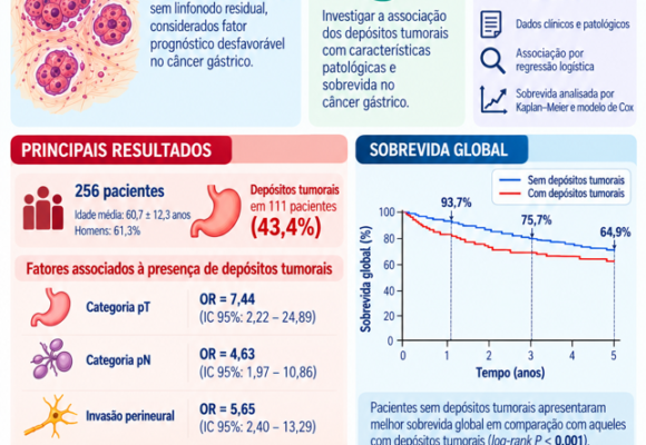 Association of tumor deposits with tumor pathology and survival in gastric cancer Association of tumor deposits with tumor pathology and survival in gastric cancer: a cross-sectional study